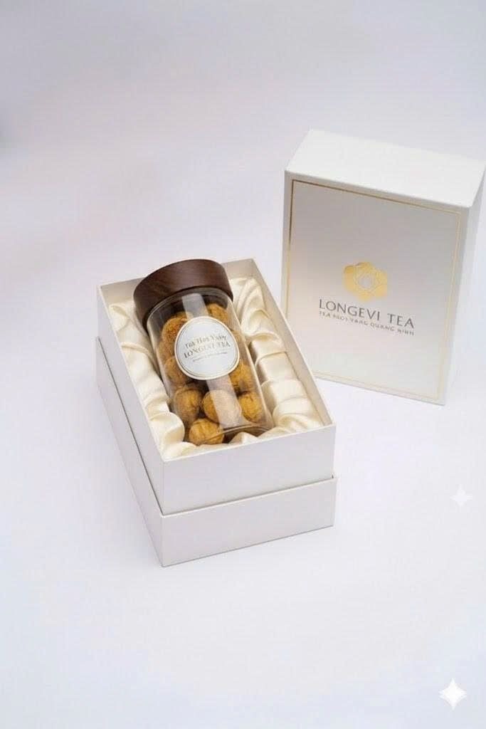 Golden Camellia Flowers in Jar